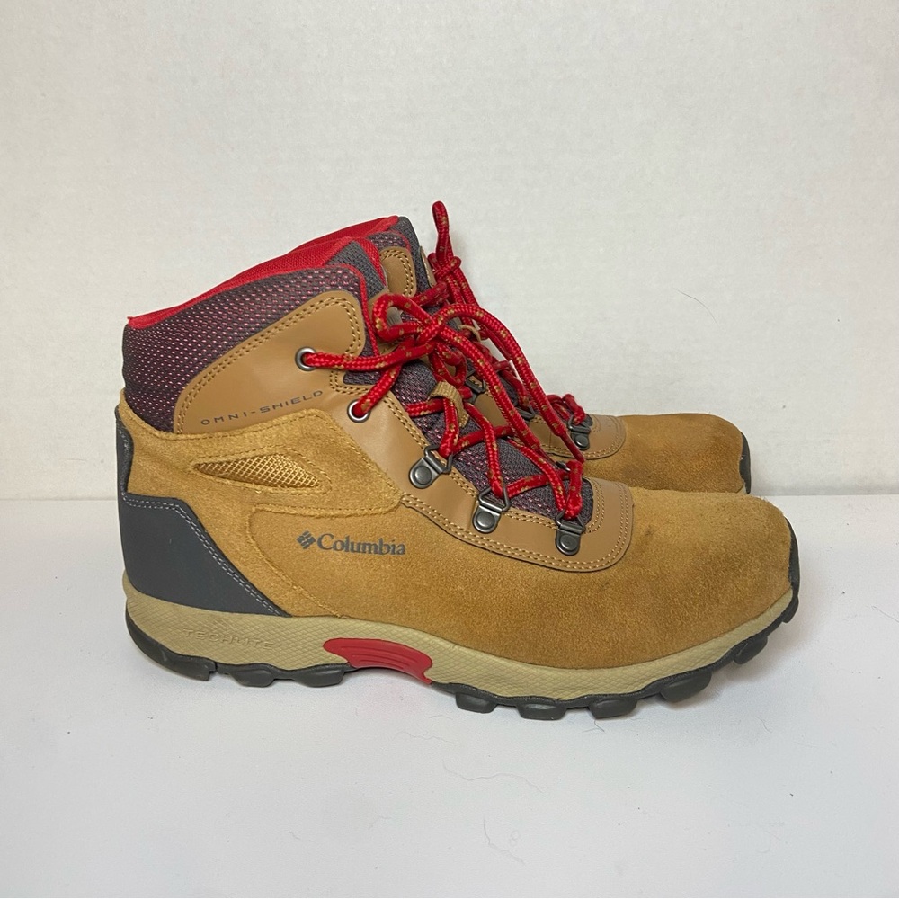 Columbia Newton Ridge Waterproof Hiking Boots Size 7 in Brown Suede - Picture 8 of 14